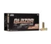 CCI Blazer Brass Handgun Ammunition  38 Spl 125 gr FMJ 865 fps 50 ct