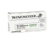 Winchester M855 5 56 x 45 NATO 62gr Green Tip FMJ Ball Ammo - 20 Rounds WM855K