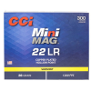 CCI Mini Mag  22LR Copper Plated Lead Hollow Point 36 grain - 300 Rounds 962