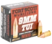 Fort Scott Munitions Tumble Upon Impact  tui   Fsm 9mm-115-scv 9mm 115gr Tui 20 25 - FAST FLAT RATE SHIPPING 