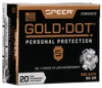 Speer Ammo Gold Dot  Speer 23606gd Gold Dot 380acp 90 Hp 20 10 - FAST FLAT RATE SHIPPING 