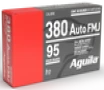 Aguila Target   Range  Aguila 1e802110 380 95fmj 50 20 - FAST FLAT RATE SHIPPING 