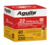 Aguila Super Extra  Aguila 1b221100 22lr Hv Sp 40gr 250 8 - FAST FLAT RATE SHIPPING 