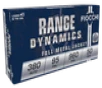 Fiocchi Range Dynamics  Fio 380ap 380 95 Fmj 50 20 - FAST FLAT RATE SHIPPING 