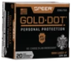 Speer Ammo Gold Dot  Speer 23617gd Gold Dot 9mm p 124 Hp 20 10 - FAST FLAT RATE SHIPPING 