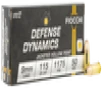 Fiocchi Defense Dynamics  Fio 9aphp 9mm 115 Jhp 50 20 - FAST FLAT RATE SHIPPING 