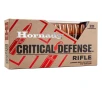 Hornady Critical Defense  308 Winchester 155 grain Flex Tip eXpanding Brass Cased Centerfire Rifle Ammo 20 Rounds 80920