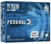 Federal Premium American Eagle Varmint 22-250 Rem 50 Grain Jacketed Hollow Point Centerfire Rifle Ammo 20 Rounds AE22250G