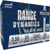 Fiocchi Range Dynamics 556 NATO 55 Grain FMJ Brass Cased Rifle Ammo 50 Round 556M193L