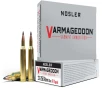 Nosler Varmageddon  22-250 Remington 55 Grain Flat Base Tipped Brass Cased Centerfire Rifle Ammo 20 Rounds 65155