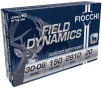 Fiocchi Field Dynamics  30-06 150 Grain PSP Brass Rifle Ammo 20 Rounds 3006B