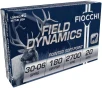 Fiocchi Field Dynamics  30-06 180 Grain PSP Brass Cased Rifle Ammo 20 Rounds 3006D