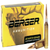 Berger Elite Hunter  6 5 PRC 140 Grain Open Tip Brass Rifle Ammo 20 Rounds 50020