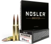 Nosler  308 Winchester 168 Grain Custom Competition Brass Cased Centerfire Rifle Ammo 60 Rounds