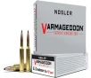 Nosler Varmageddon 6 5mm Creedmoor 90 Grain Flat Base Tipped Brass Cased Centerfire Rifle Ammo 20 Rounds 65175