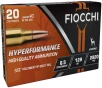 Fiocchi Hyperformance Hunt 6 5mm Creedmoor 129 Grain SST Brass Cased Rifle Ammo 20 Rounds 65CMHSA