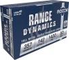 Fiocchi Range Dynamics  357 Magnum 142 Grain FMJTC Brass Pistol Ammo 50 Rounds 357F