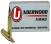 Underwood Ammo  22-250 Remington 55 Grain Polymer Tipped Spitzer Nickel Plated Brass Cased Rifle Ammo 20 Rounds 428