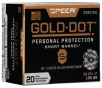 Speer Gold Dot  38 Special  P 135 Grain Gold Dot Hollow Point Short Barrel Centerfire Pistol Ammo 20 Rounds 23921GD