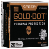 Speer Gold Dot 9 mm Luger 115 Grain Gold Dot Hollow Point Centerfire Pistol Ammo 20 Rounds 23614GD - FREE SHIPPING on  49 