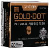 Speer Gold Dot 9 mm  P 124 Grain Hollow Point Centerfire Pistol Ammo 20 Rounds 23617GD