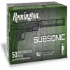 Remington Subsonic 9 mm Luger 147 Grain Flat Nose Enclosed Base Pistol Ammo 50 Rounds 28435
