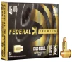 Federal Premium Gold Medal 45 Auto 185 Grain Full Metal Jacket Semi-Wadcutter Brass Cased Centerfire Pistol Ammo 50 Rounds GM45B