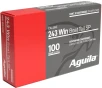 Aguila Ammunition 243 WIN 100 Grain Soft Point Brass Cased Rifle Ammo 20 Rounds 8047AG - FREE SHIPPING on  49 