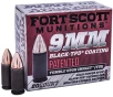 Fort Scott Munitions 9 mm 80 Grain TPD-9 CNC Machined Copper Brass Pistol Ammo 20 Rounds 9MM-080-SCVTPD