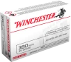 Winchester Super-X Handgun  380 ACP 95 grain Jacketed Hollow Point Centerfire Pistol Ammo 50 Rounds USA380JHP