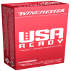 Winchester USA READY 9mm Luger 115 Grain Full Metal Jacket Flat Nose Brass Cased Centerfire Pistol Ammo 50 Rounds RED9