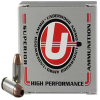 Underwood Ammo  40 S W 155 Grain Jacketed Hollow Point Nickel Plated Brass Cased Pistol Ammo 20 Rounds 223