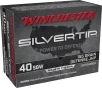 Winchester Super-X Handgun  40 S W 155 grain Silvertip Jacketed Hollow Point Centerfire Pistol Ammo 20 Rounds W40SWST