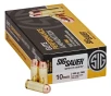 SIG SAUER Elite Performance 10mm Auto 180 grain Full Metal Jacket Brass Cased Centerfire Pistol Ammo 50 Rounds E10MB1-50