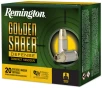 Remington Golden Saber Defense Compact 9mm Luger 124 Grain Jacket Hollow Point Brass Cased Pistol Ammo 20 Rounds 27613