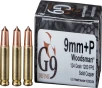 G9 Defense 9mm P 124 Grain Copper Solid Brass Cased Pistol Ammo 20 Rounds WM-9MM-124A