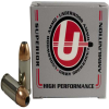 Underwood Ammo 9mm Luger  P 115 Grain Jacketed Hollow Point Nickel Plated Brass Cased Pistol Ammo 20 Rounds 130