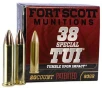 Fort Scott Munitions  38 Special 80 Grain Solid Copper Spun Pistol Ammo 20 Rounds 38SPL080SCV - FREE SHIPPING on  49 