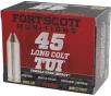 Fort Scott Munitions  45 Colt 225 Grain SCS Solid Copper Spun Brass Cased Rifle Ammo 20 Rounds 45LC-225-SCV