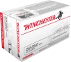 Winchester USA RIFLE  22-250 Remington 45 grain Jacketed Hollow Point Brass Cased Centerfire Rifle Ammo 40 Rounds USA222502
