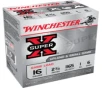 Winchester Super-X Shotshell 16 Gauge 1oz 2 75in Size 6 Centerfire Shotgun Ammo 25 Rounds XU166