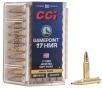 CCI Ammunition Gamepoint  17 Hornady Magnum Rimfire 20 Grain Jacketed Soft Point Rimfire Ammo 50 Rounds 52