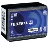 Federal Premium Champion Training - Rimfire  22 Winchester Magnum Rimfire 40 Grain Full Metal Jacket Rimfire Ammo 50 Rounds 737