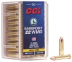 CCI Ammunition Gamepoint  22 Winchester Magnum Rimfire 40 Grain Jacketed Soft Point Rimfire Ammo 50 Rounds 22