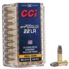 CCI Ammunition 22 Suppressor  22 Long Rifle 45 Grain Lead Hollow Point Brass Rimfire Ammo 50 Rounds 957