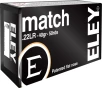 Eley Ammunition Eley Ammo Match  22lr 40gr  Eps 50 Rounds - FREE SHIPPING on  49 