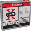 Winchester Super-X Shotshell 12 Gauge 2 3 4 in Centerfire Shotgun Slugs Ammo 5 Rounds X12RS15