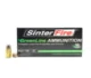 SinterFire GreenLine 9 mm Luger 100 Grain Frangible Brass Cased Pistol Ammo 50 Rounds SF9100GL-C