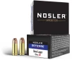 Nosler Defence 9mm  P 124 Grain Bonded Jacketed Hollow Point Brass Cased Cased Pistol Ammo 20 Rounds 38432