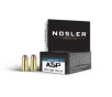 Nosler ASP 9mm 115 Grain Jacketed Hollow Point Brass Cased Pistol Ammo 20 Rounds 51285